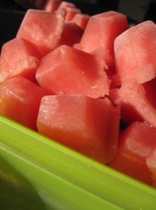 Watermelon Ice Cubes