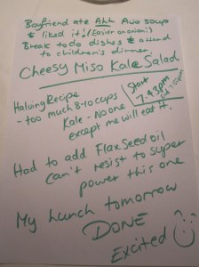 Cheesy Miso Kale Salad