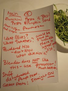 Zucchini Pasta with Basil Pesto and Pumpkin Seed Parmesan