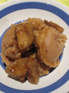 Figs in Orange Juice with Vanilla Ice-cream