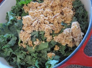 Add Seasoning Mixture to Kale