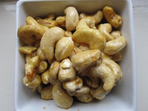 Curry Glazed Cashews