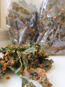 Pizza Kale Chips