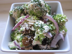 Raw Broccoli Salad