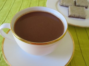 Cacao Fix with Mint Cheesecake Slice