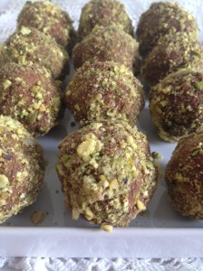 Pistachio Chili Truffles
